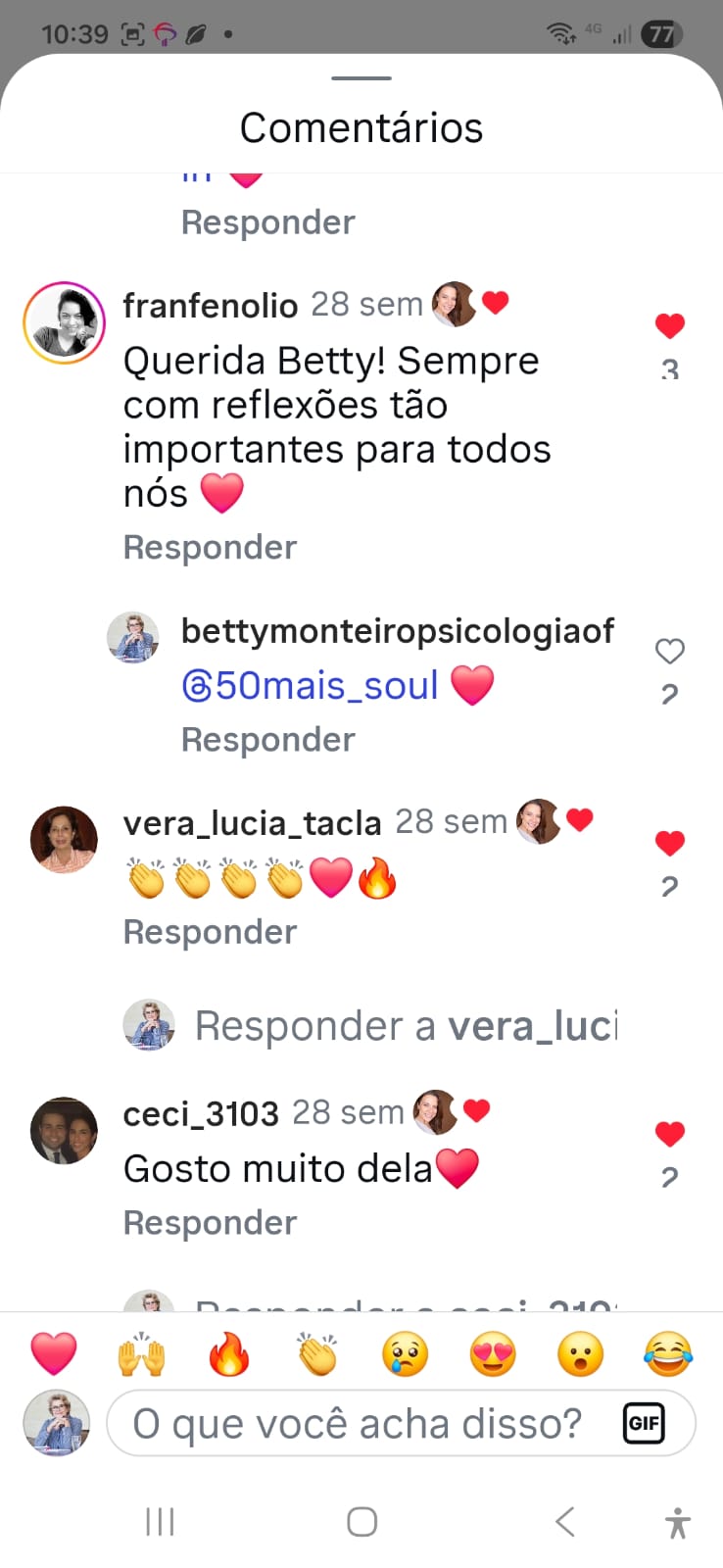 Depoimento de leitora sobre o livro.